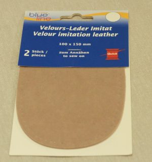 Semsket albuelapp beige