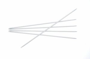 Alu Silver strømpepinner 20 cm pinne 2,5mm